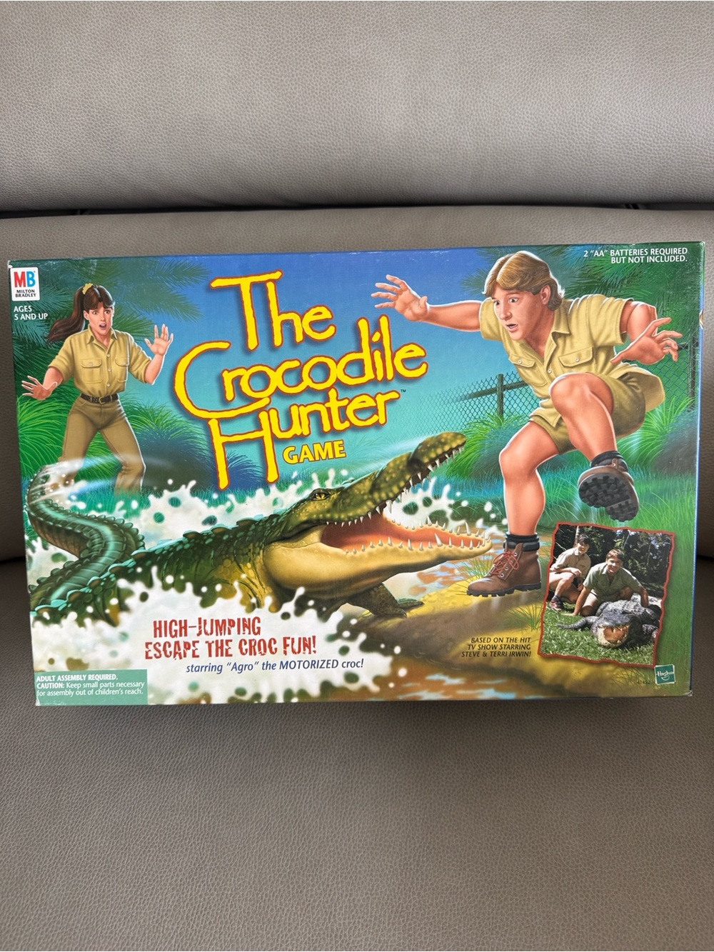 Vintage 1999 THE CROCODILE HUNTER BOARD GAME STEVE IRWIN MILTON BRADLEY HASBRO